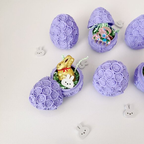 Rose-Covered Easter Eggs โ Handcrafted Party Favors, Spring Decor, Wedding Gifts - Picture 8 of 11